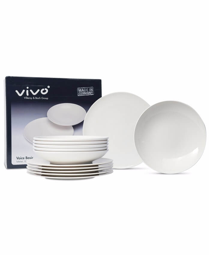 Villeroy & Boch Vivo Basic 12-Piece Dinnerware Catering Set